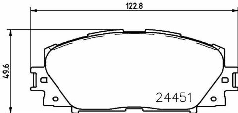 Колодки гальмівні передні Prius 09-