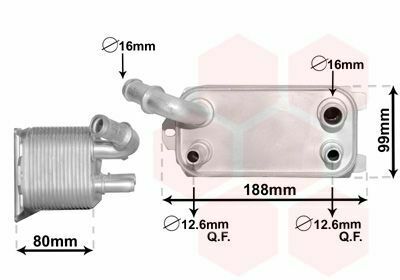 Радіатор масляний Ford Fiesta VI/Kuga II/Mondeo IV 1.6-2.5 09-