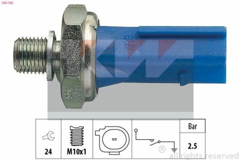 Датчик давления масла (аналог eps 1.800.192 /facet 7.0192)