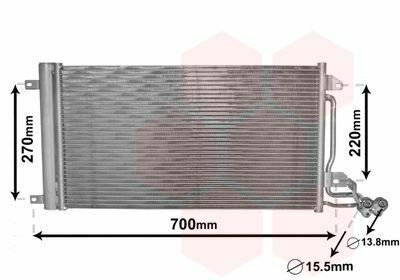 Радиатор кондиционера Audi A1/VW Polo 1.0TFSI/2.0TDI 09-