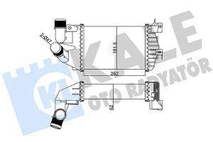 KALE OPEL Интеркулер  Astra H,Zafira B 1.3/1.9CDTI