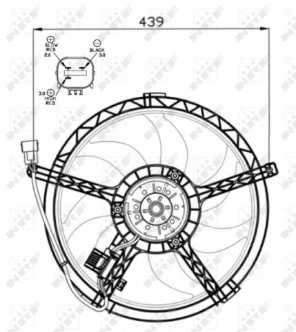 Вентилятор охолодження двигуна Mini Cooper S 1.6/1.6D 06-16 N16/N18 (d=392mm) Вентилятор охолодження двигуна Mini Cooper S 1.6/1.6D 06-16 N16/N18 (d=392mm)
