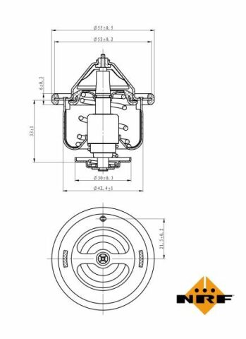 Термостат Toyota 4Runner 3.0 90-95/Huace 2.4 89-03 (82 °C)