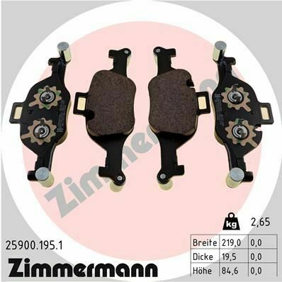 Колодки тормозные (передние) BMW 3/5/7/X3/X4/X5/X6 17- (Ate)