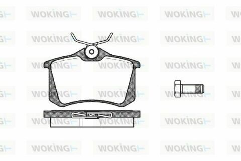 Тормозные колодки зад. Golf III/IV/Passat/Audi A4/A6 (Lucas)