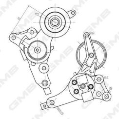 Ролик с нат.мех.hiace iv,fortuner,hilux iii 2.5/3.0 d-4d 01- toyota