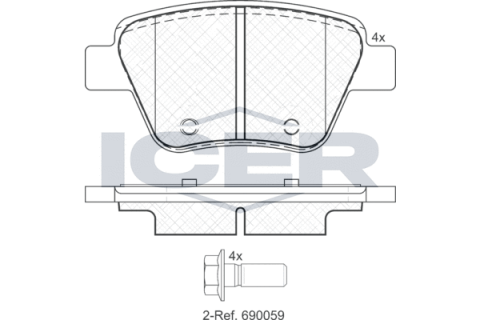 Колодки тормозные (задние) Audi A1/A3/Skoda Octavia/SuperB/Yeti/VW Caddy/Touran/Golf/Passat B7/B8 04