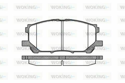 Гальмівні колодки пер. Lexus RX 03-08 (Sumitomo)