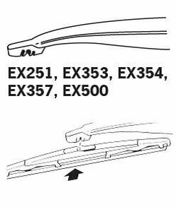 TRICO ExactFit Rear Щетка стеклоочистителя задняя OEM (350мм)