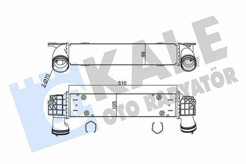 KALE BMW Intercooler 1 E81/87,3 E90,X1 E84 2.0d