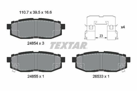 Колодки гальмівні (задні) Subaru Impreza/Outback 08-