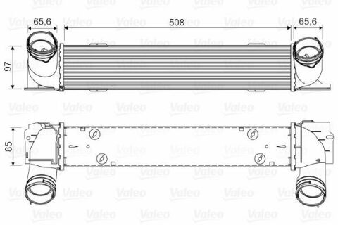 Радиатор интеркулера BMW 1 (E81/E82/E87/E88)/3 (E90/E91)/X1 (E84) 2.0 04-15