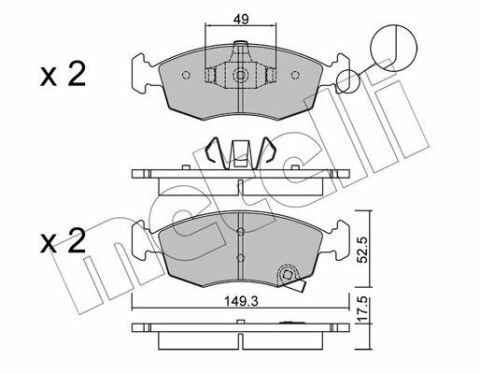 Колодки гальмівні (передні) Fiat Panda/Lancia Ypsilon 11-