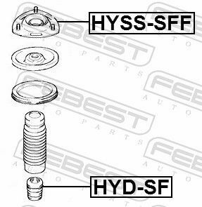 Отбойник амортизатора перед. Hyundai Ix35/Santa Fe/Tucson 04-