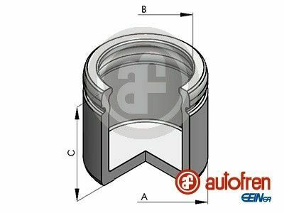 Поршень супорта (переднього) Renault Megane III/Scenic III 08- (ATE) (d=54mm)