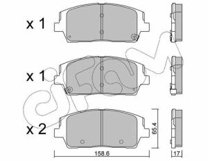 Тормозные колодки передние SANTA FE IV 18-, KIA SORENTO III 15- HYUNDAI