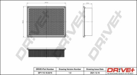 DP1110.10.0215 Drive+ - Фільтр повітря