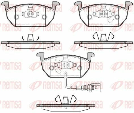 Гальмівні колодки пров. vw golf 2012 - Гальмівні колодки пров. vw golf 2012 -