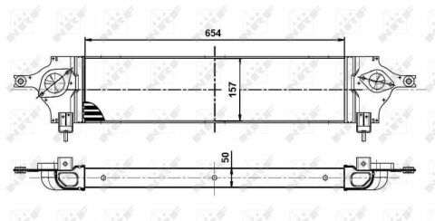 Радиатор интеркулера Nissan Qashqai 1.5/2.0dCi 07-13