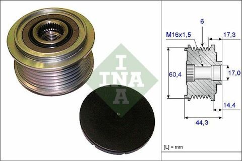 Шкив генератора Audi A4/A5/Q5 3.0/3.2 TFSI 07-17