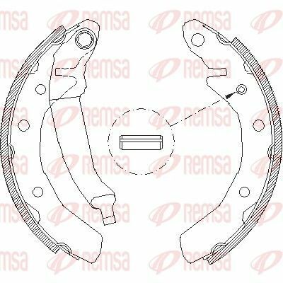 Щеки тормозные задн. DAEWOO Matiz 0,8/1,0 98-05