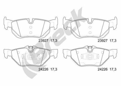 Колодки гальмівні (задні) BMW 3 (E90-E93) 04-13 (Ate) Колодки гальмівні (задні) BMW 3 (E90-E93) 04-13 (Ate)