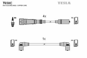 Кабель запалювання к-кт TESLA Seat,VW 80-01 1,6