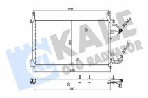 Радіатор кондиціонера Daewoo Nexia, Espero 95–