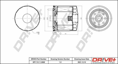 DP1110.11.0006 Drive+ - Фільтр оливи