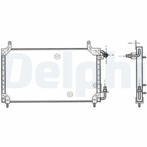 DAEWOO радіатор кондиціонера Nexia,Espero 95-