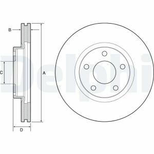 тормозной диск передние mazda 6 12-, cx-5 11-