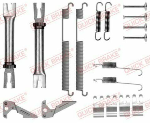 Комплект пружинок колодок ручника с механизмом регулировки Skoda Rapid/VW Polo 05- (200 x 40)