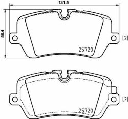 Тормозные колодки задний Range Rover IV,Sport 12-