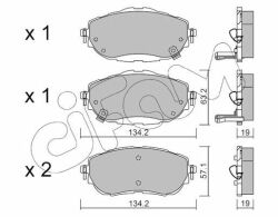 Гальмівні колодки пер. Auris/Corolla (13-18)
