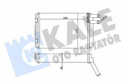 Радиатор отопления Volvo 740/760/780/940/960/S90