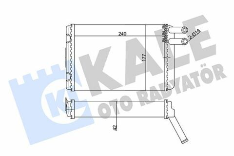 KALE VOLVO Радиатор отопления 740/760/780/940/960,S90