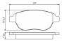 BOSCH PEUGEOT Колодки гальмові дискові 307 01-,Citroen Berlingo,Fiat Doblo, фото 7 - интернет-магазин Auto-Mechanic