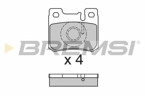 Тормозные колодки зад. MB W124/W201/W202 82-00 (ATE)