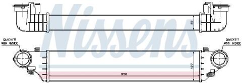 Интеркулер MB C W 203(00-)C 160(+)[OE 203 500 05 00]