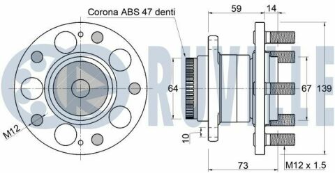 Ступица колеса задние carens iv 13-