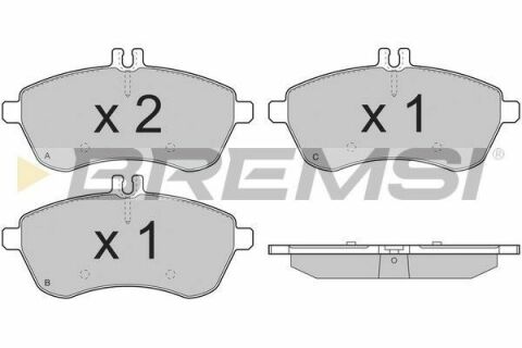 Тормозные колодки пер. MB W204 07-14 (TRW)