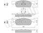 Колодки гальмівні (передні) Dacia Logan II/Sandero II/Renault Logan II/Sandero/Stepway/Clio IV 12-, фото 1 - інтерент-магазин Auto-Mechanic