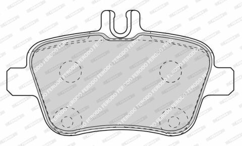 FERODO DB К-т задніх гальм. колодок A/B-Class
