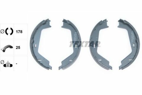 Колодки ручника Volvo S60/S80/V70/XC70 98- (178x25) Колодки ручника Volvo S60/S80/V70/XC70 98- (178x25)