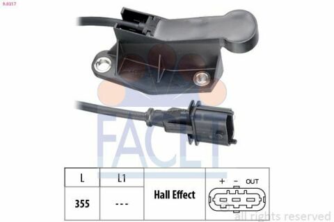 Датчик распределителя Opel ASTRA G/H/H GTC, CORSA C, VECTRA B/C/C GTS 1.8 95- Датчик распределителя Opel ASTRA G/H/H GTC, CORSA C, VECTRA B/C/C GTS 1.8 95-