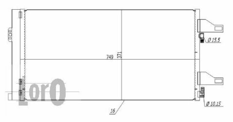 Радиатор кондиционера Citroen Jumper/Peugeot Boxer/Fiat Ducato 2.0-3.D 06-