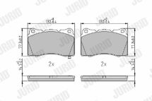 Гальмівні колодки передні Tesla S 12-
