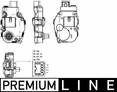 Кран печи MB W204/S204/W212/S212/W221/W463/BMW 5 (F10/F11)/6 (F12/F13)/Audi A4/A5 07-