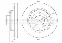 Тормозной диск задн. 626/Capella/MX6/Probe/Telstar (91-21)