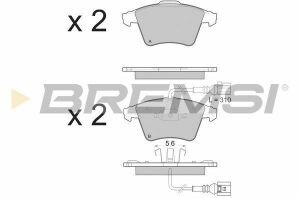 Гальмівні колодки пер. VW Touareg 02-10 (ATE)